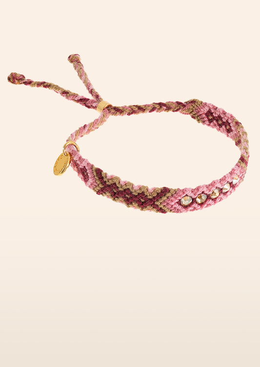 Wayuu Skinny Bracelet - Pink Aura