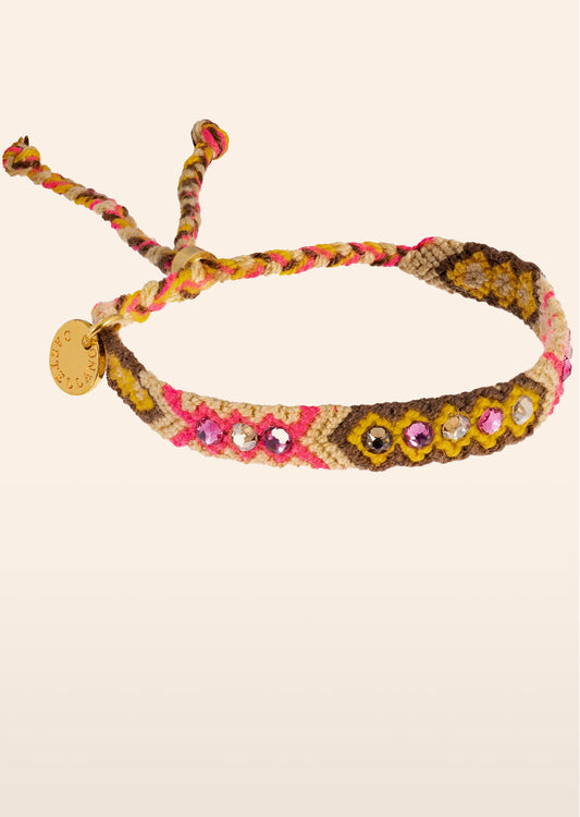 Wayuu Skinny Bracelet - Vainilla